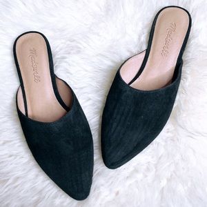 MADEWELL Black Suede Remi Mule Size 6